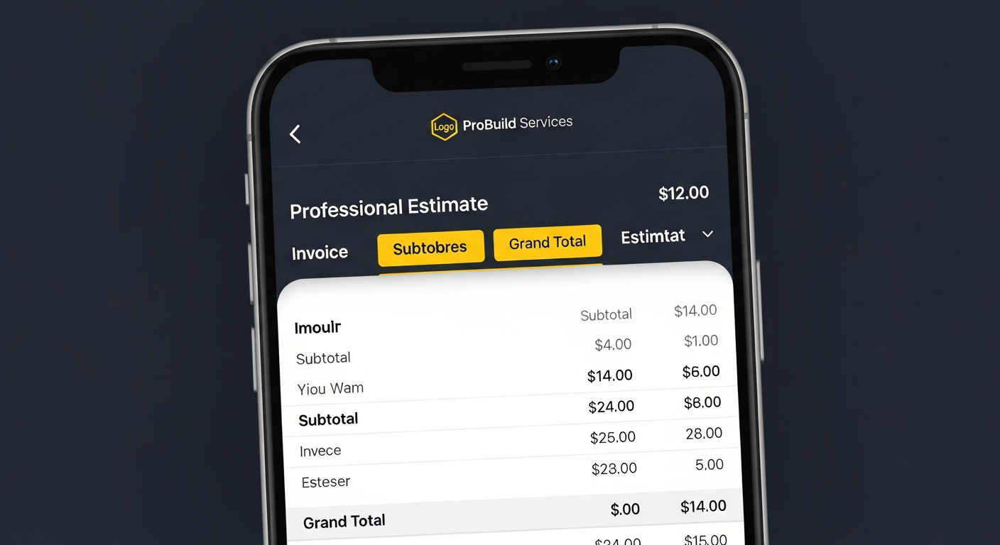 Invoice and estimate generator