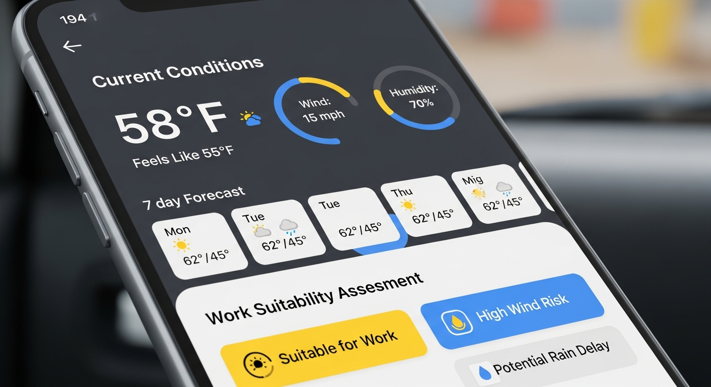 Weather integration dashboard